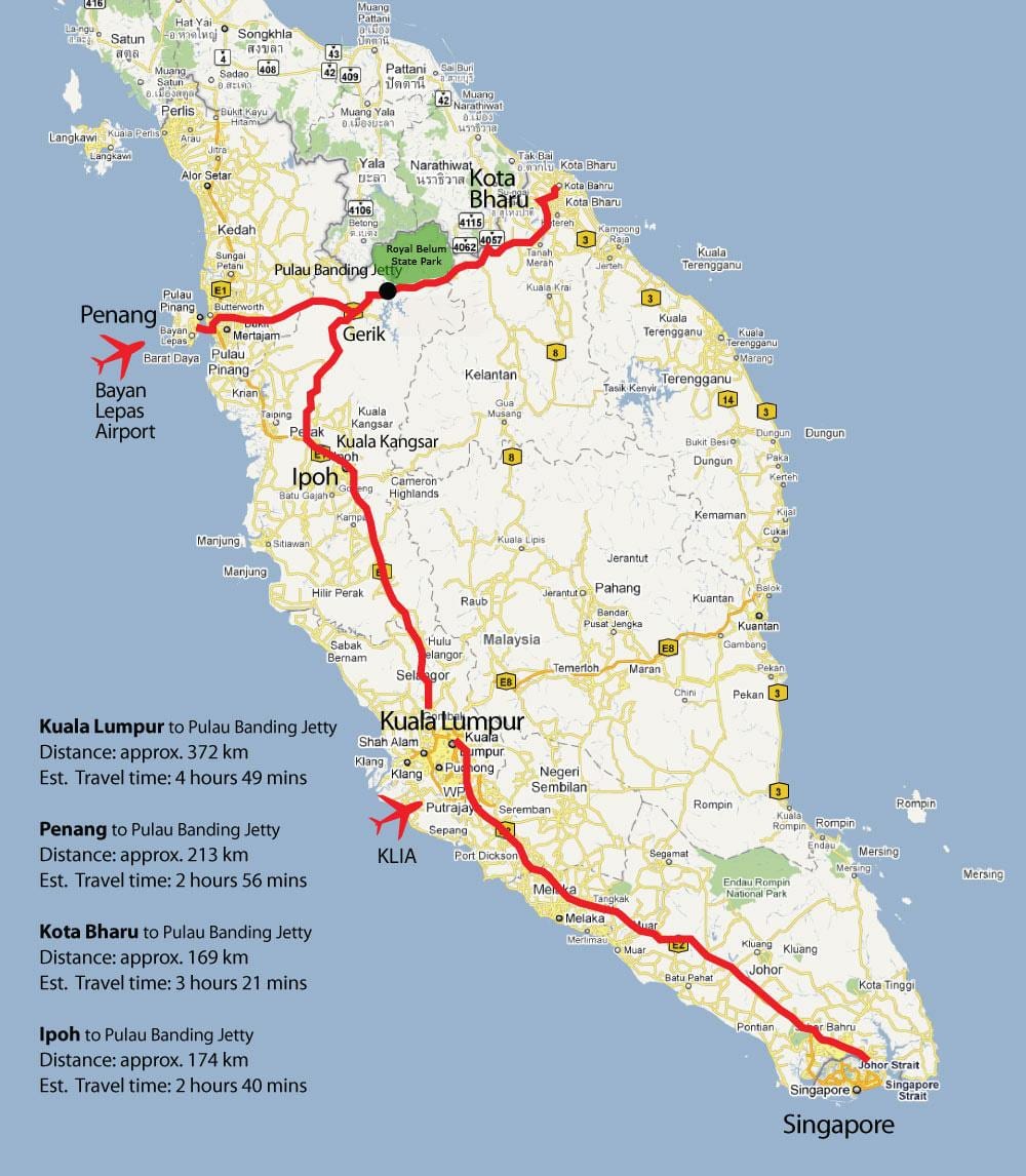 ipoh í malasíu kort