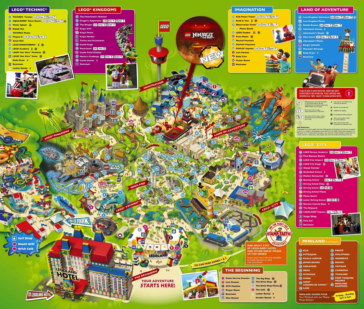 kort af legolandi malasíu
