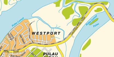 Kluang malasíu kort