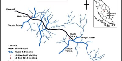 Kort malasíu river
